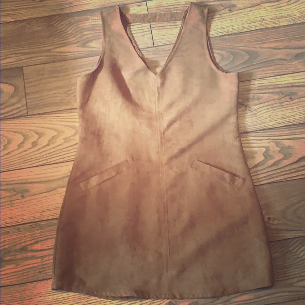 Jack Medium BOHO Suede Tan Dress
